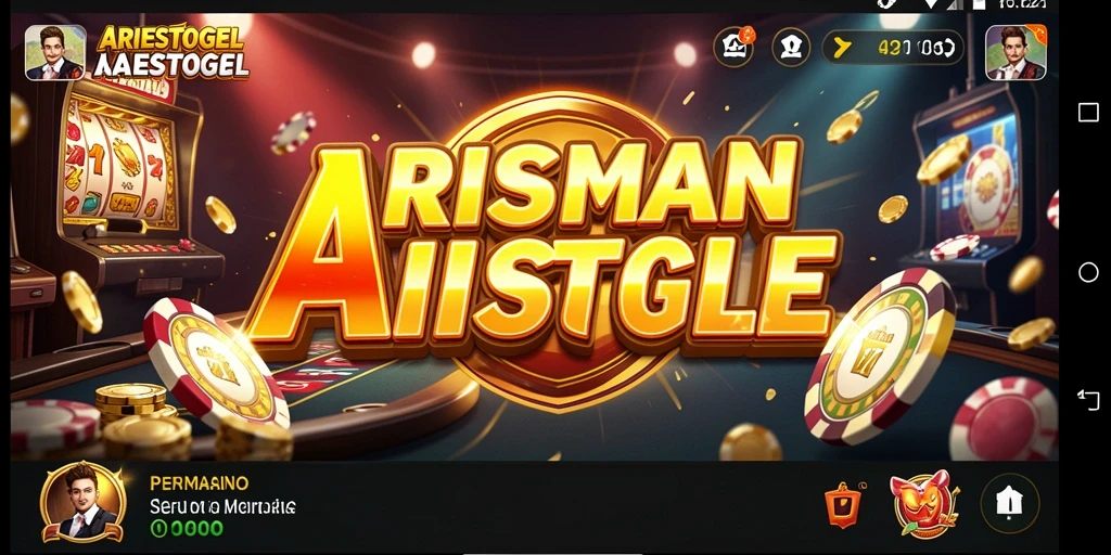 Tampilan menarik gameplay ARIESTOGEL dalam aksi Kasino.