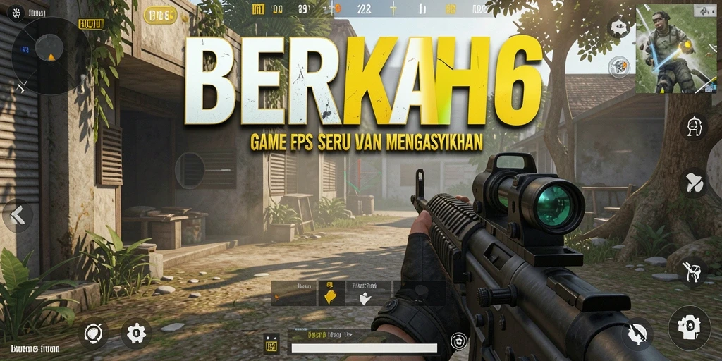 Tangkapan layar menampilkan aksi seru dalam gameplay FPS BERKAH6.