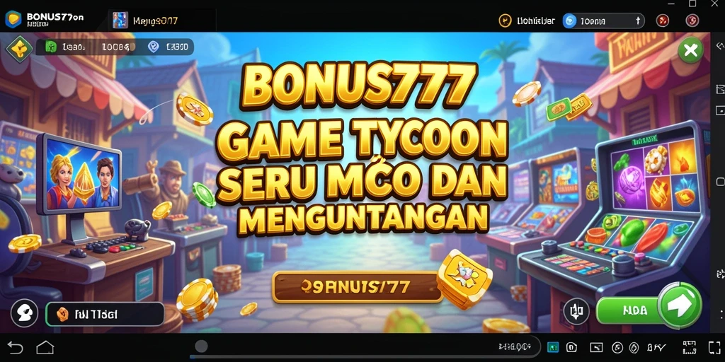 Tampilan utama gameplay BONUS777 yang menarik dan seru.
