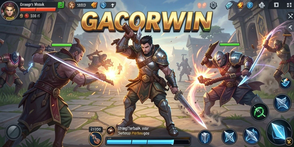 Tangkapan layar GACORWIN menampilkan aksi strategi yang intens dan mendebarkan.
