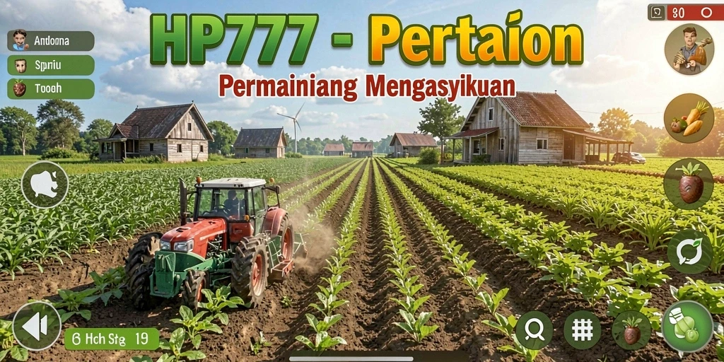 Tampilan gameplay HP777 yang menawan dan interaktif dalam dunia pertanian.