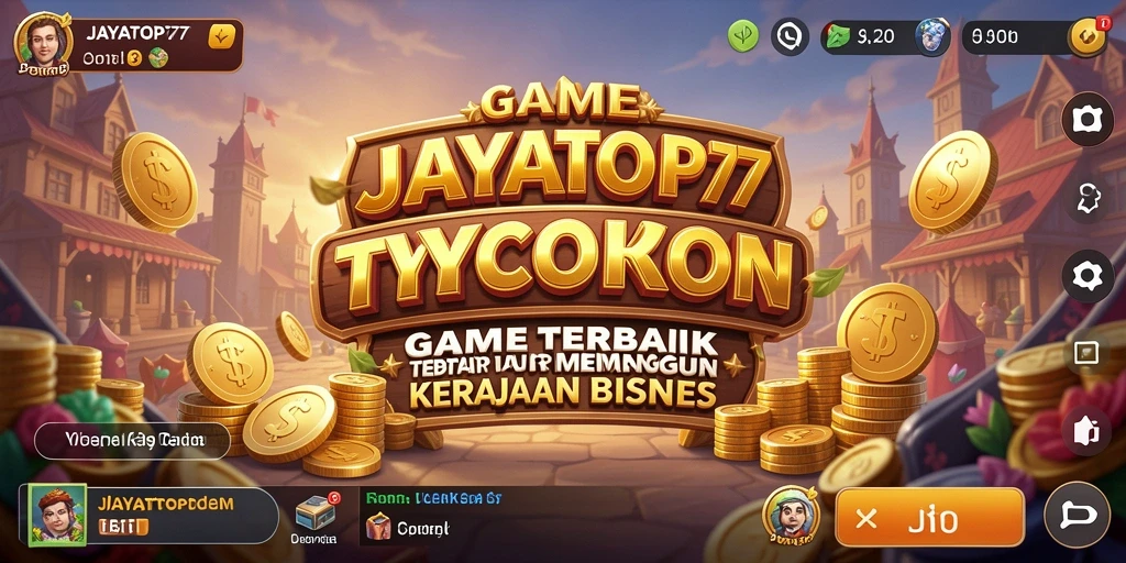 Gameplay seru JAYATOP77 yang menampilkan pengelolaan bisnis Tycoon.