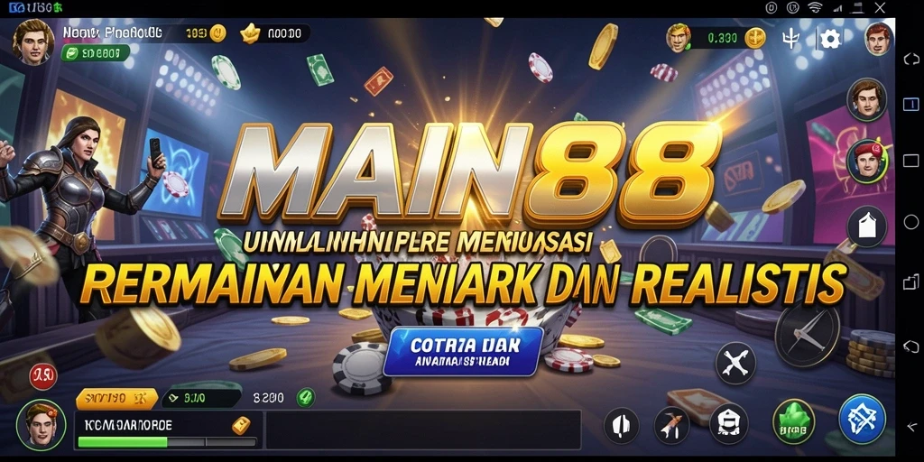 Screenshot gameplay MAIN88 menampilkan simulasi seru dan interaktif.
