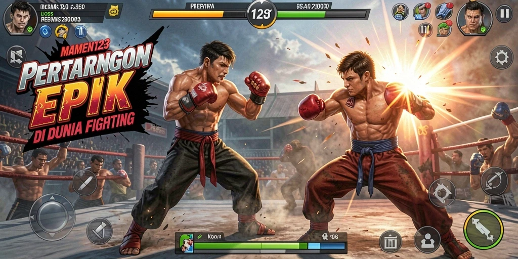 Tampilan gameplay MAMEN123 yang seru dan menegangkan.
