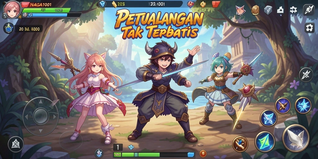 Tampilan menarik dari gameplay NAGA1001 yang penuh aksi.