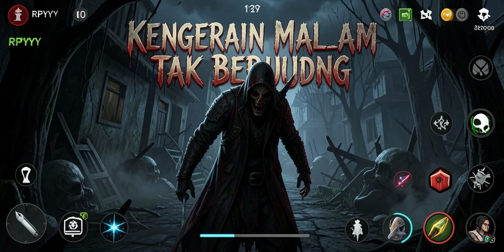 Tangkapan layar RPYYY menunjukkan suasana mencekam dan gameplay yang menakutkan.